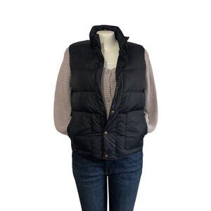 Land's End Black Puffer Vest Jacket - Mens / Boyfriend Vest - 42/44